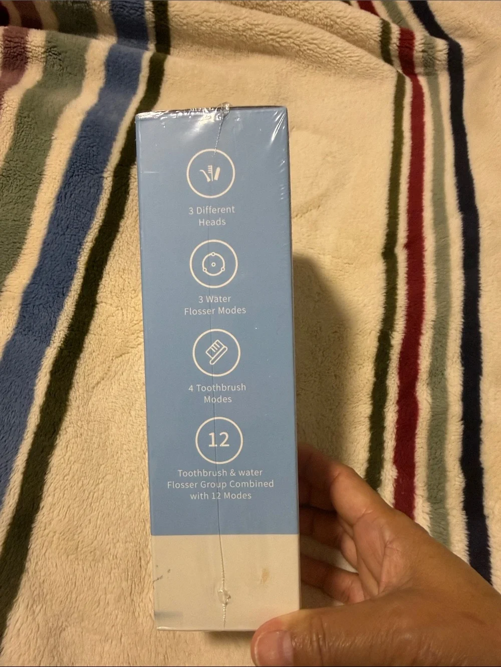 Portable Electric Toothbrush 3-in-1 - White